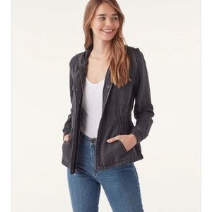 Splendid Alton Anorak Jacket in Lead Grey Size XS